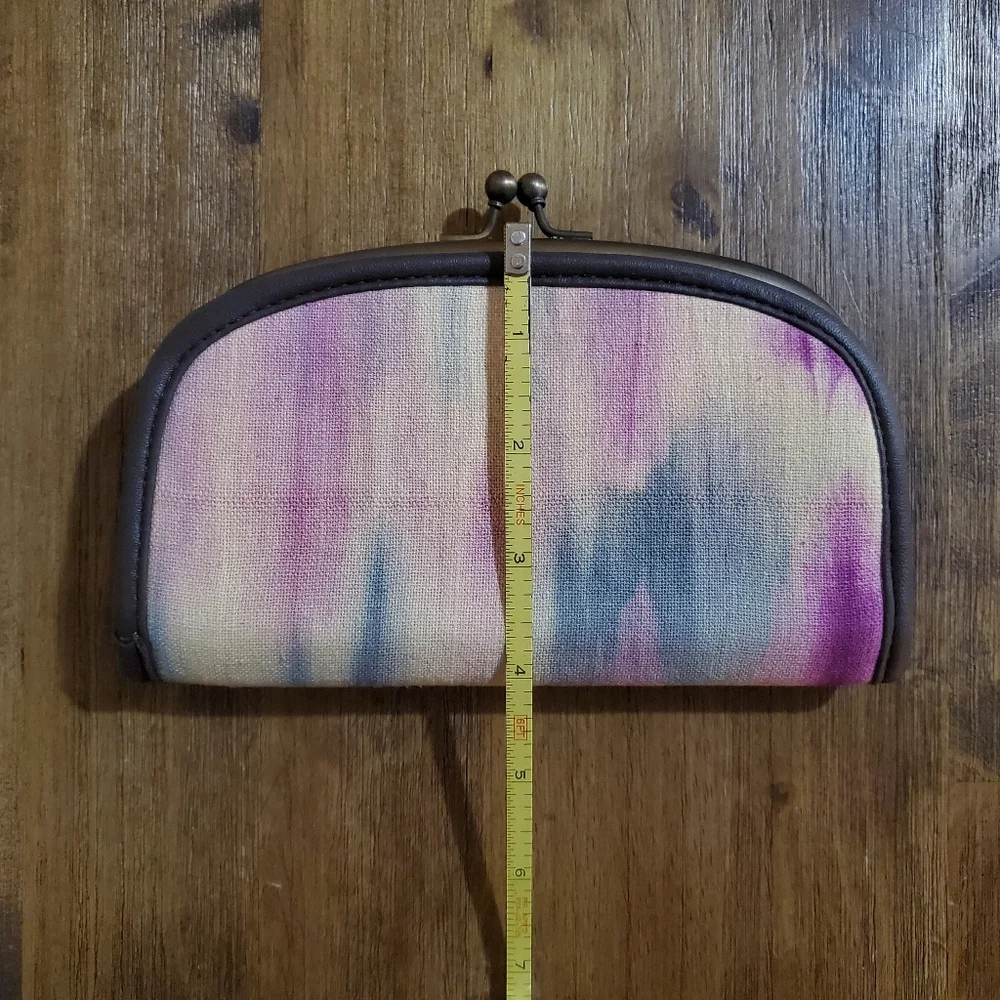 New Women's Vintage Urban Outfitters Ball Clasp Tie Dye Coin Purse Clutch Wallet